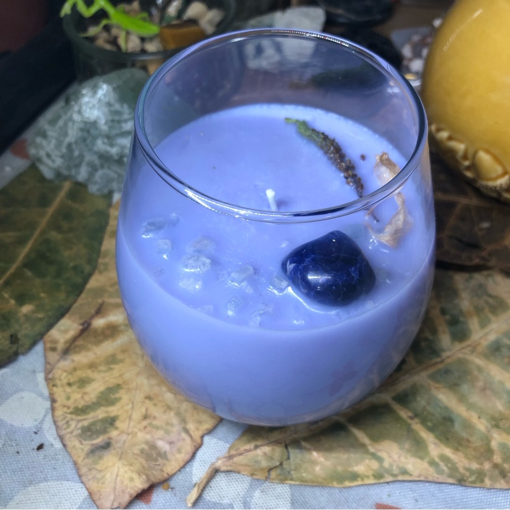 Handmade Soy Candle: Lavender Snow